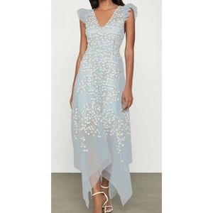 NWT! BCBG Embroidered Floral Tulle Dress